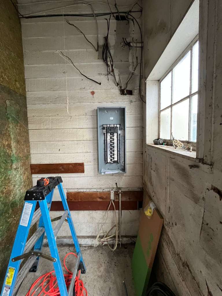 Old electrical panel - outdated and undersized